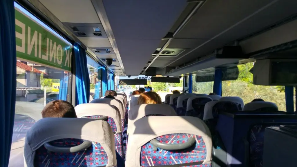 Onboard the Bus Split to Dubrovnik 