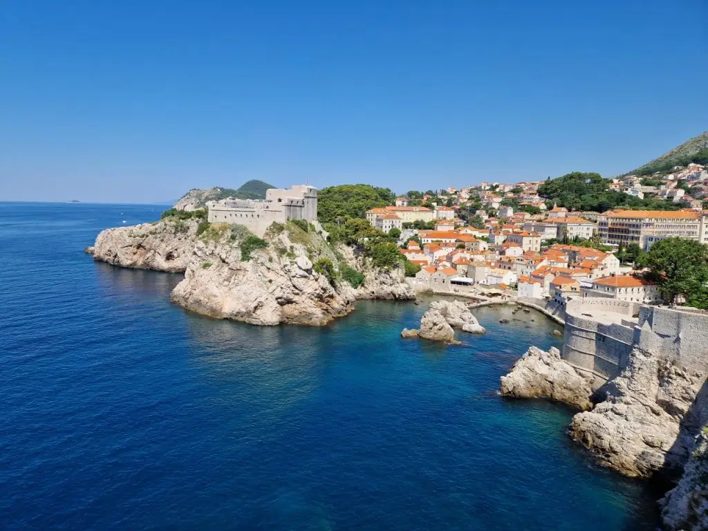 View from the wall in Dubrovnik